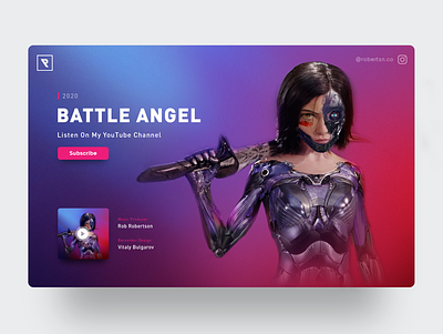 Battle Angel alita battleangel concept music music art soundtrack ui ux webdesign