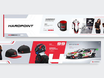 Hardpoint Stylescape No. 3 branding concept design imsa liverydesign motorsports porsche stylescape ui ux webdesign