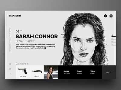 Badassery clean design interface landing page ui ux web website