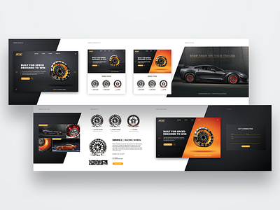 Belak Stylescape design dragracing motorsports racing stylescape ui ux webdesign website wheels