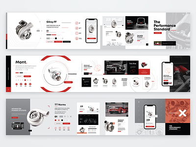 Turbocharger Website Stylescapes concept motorsports stylescape turbo ui ux webdesign