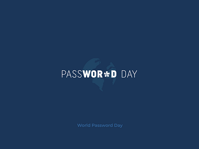 World Password Day 2020 art calligraphy design icon illustration logo password security typography vector word as image