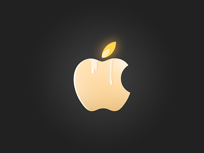 Candle Inc. apple art brand candle candles dailylogo design diwali illustartion lamp logo vector