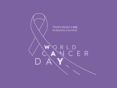 World Cancer Day 4th february calligraphy cancer cancer day design iamandiwill illustration typography world cancer day worldcancerday