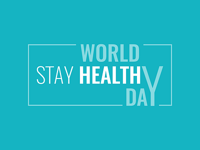 Stay Healthy! art design health healthy illustration logo medical stay healthy stethoscope typography word as image world health day worldhealthday