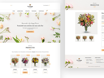 Go Happy Flowers eCommerce ecommerce florist florist e commerce flowers website natural organic website