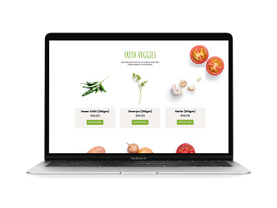 Groceries Shopping Online - Web Design