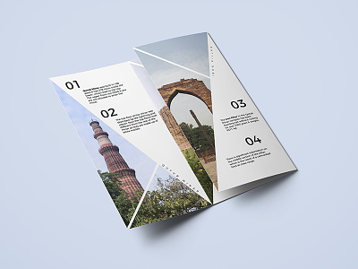 Qutub Brochure brochure brochure design design graphic design indesign qutub minar