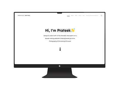 Personal Website/Blog - Redesign blog blog design blog website clean design design graphic design minimal personal personal brand personal branding portfolio portfolio site simple ui web web design website design