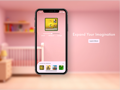 Expand Your Imagination app augmentedreality branding design landing page posters web