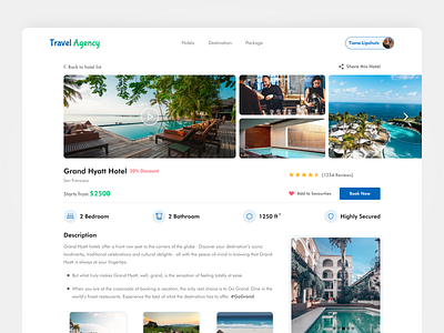 Travel Agency ⛱️ booking clean colorful figma hotel images landing page planner tourism travel traveling trip trip planner web website