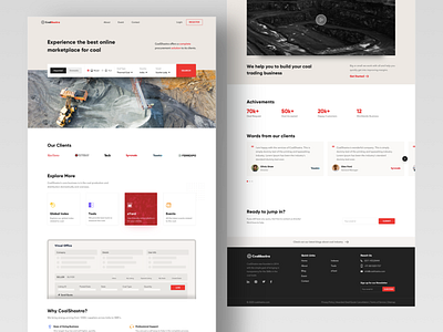 CoalWorld Website coal design figma home image landing responsive typography ux web website