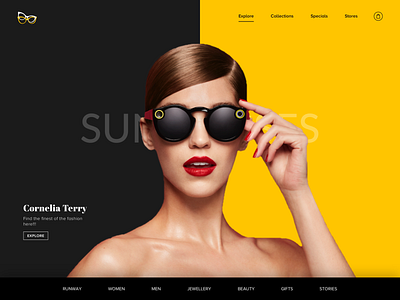 Fashion Website branding clean design fashion girl graphic design illustration interaction landing page logo make up model online responsive typography ux vector web web page website