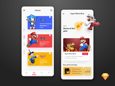 Game User Interface - Exploration 3d 3d art booking app buy cards character event free freebie freebies game game design games gradient nintendo payment sketch supermario ticket xbox