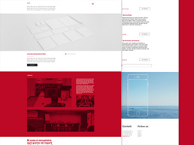 A\T Restyling Web Site (WIP) a tratti a tratti agency atratti layout portfolio red user interface visual design visual designer web site