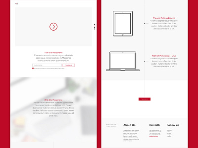 A\T Restyling Web Site - (WIP) agency landing page layout portfolio red squeeze ui designer user interface visual design visual designer web site