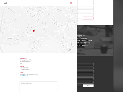 A\T Restyling Web Site - (WIP) agency contact contacts form layout portfolio red ui designer user interface visual design visual designer web site