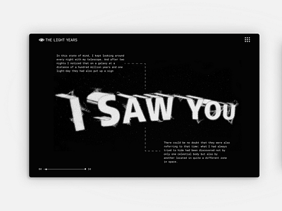 Italo Calvino's The Light Years app branding design illustration typography ui ui illustration ux vector web
