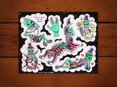 Alien Wizard Flash Sheet