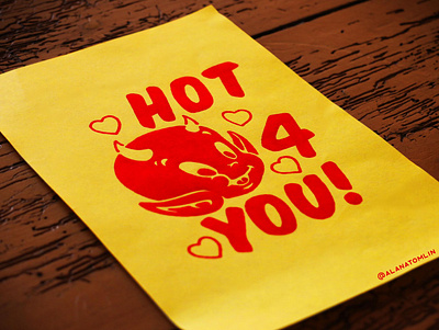 🔥 Hot 4 You! 🔥 alana tomlin alanatomlin american traditional devil hearts hot stuff love tattoo traditional tattoo valentine