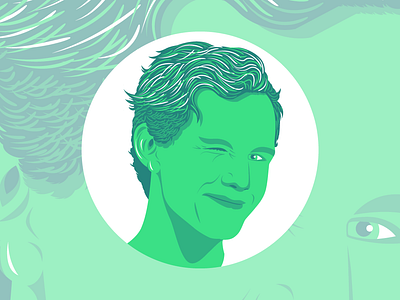 Profilepicture 2d 4 color adobe illustrator amateur design flat flat design green illustration illustrator illustrator art illustrator cc linus kindstrand me portrait portrait art profile profile design vector vector portrait