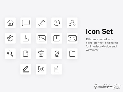 Icon Set aravindakshan.g.j branding design dribbble figma icon icon sets icons illustration illustrator ui ux uidesign