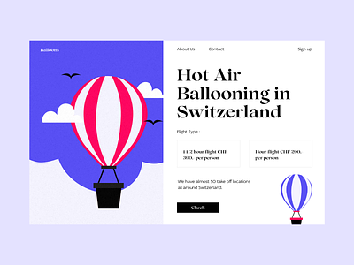 balloons art blog branding colors design illustration interface typography ui web