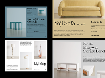 ROMA Storage branding colors design interface photography shopping typography ui
