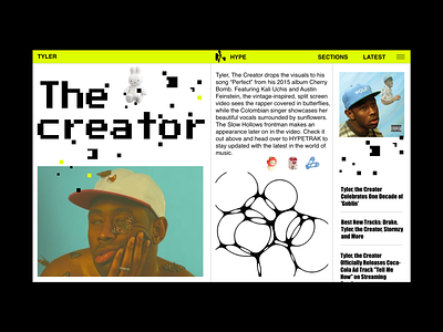 TYLER THE CREATOR blog colors design fashion interface photography ui vector web