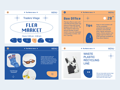 FLEA MARKET blog colors design interface shopping typography ui ux web
