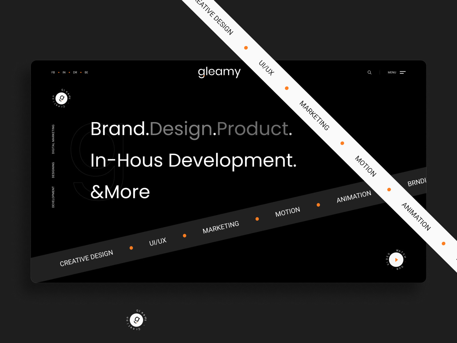 Creative Design Agency Web Concept by ánmutig studio on Dribbble