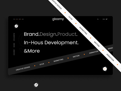 Creative Design Agency Web Concept creative design design agency digital hci landing page marketing uiux web page web ui