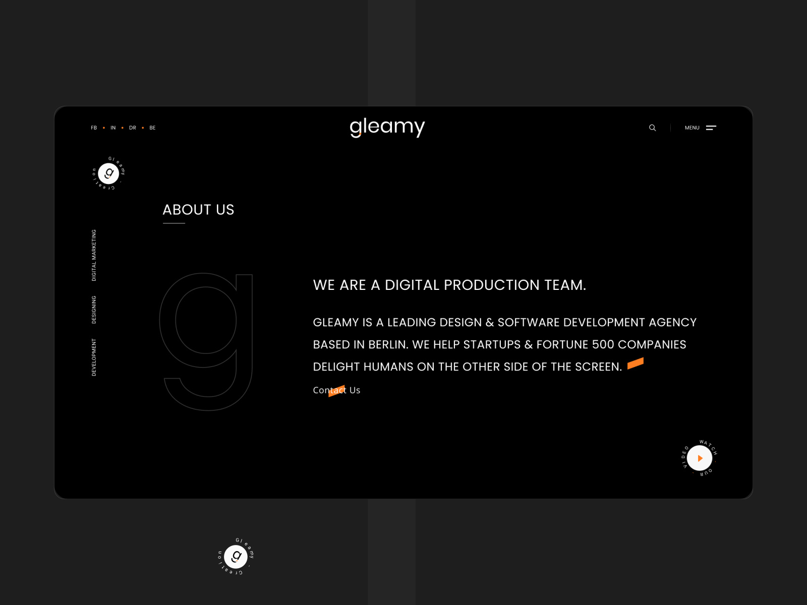 Creative Design Agency Web Concept By nmutig Studio On Dribbble