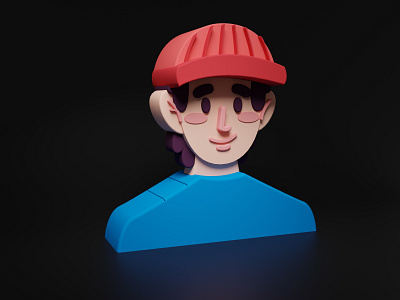 3D Avtar for UI design 3d 3d avtar 3d cap 3d portrait 3d web avatar avtar portrait