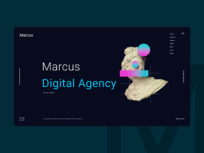 Digital Agency art banner digital digital agency hero sections ui web web agency