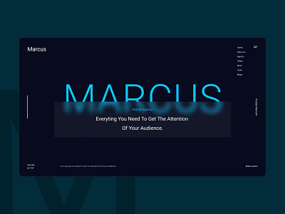 Marcus Digital Agency digital digital agency glass glass banner glass effect glossy marketing new trend popular design sections web sections web ui