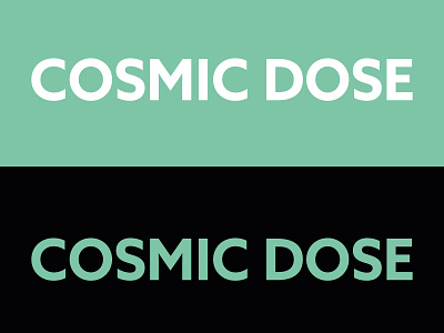Cosmic Dose Logo branding business logo food logo logo logo design minimalist typography ui ux website