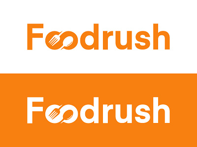 Foodrush Logo branding business logo design food logo logo minimalist typography ui ux website