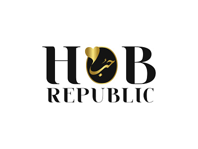 HOB REPUBLIC arabic logo branding business logo caligraphy design fashion logo design food logo illustration jewelry minimalist typography ux website