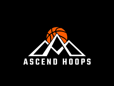 ASCEND HOOPS basketball logo branding business logo design food logo gaming logo illustration logo minimalist mountain logo typography ux website