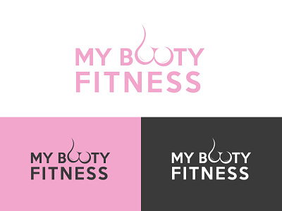 MY BOOTY FITNESS branding business logo design fashion fitness logo food logo graphic design illustration logo minimalist modern logo design typography ui ux design website