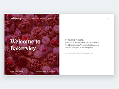 Bakersley — Homepage Design