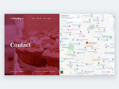 Bakersley — Contact Page Map Design