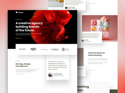WayUp - Creative Agency Web UI branding design ui ux web web design
