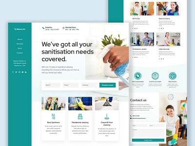 Wipeout - Web Design for Cleaning Agency branding design ui ux web design website