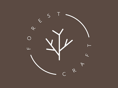 Forest craft stamp iteration logo rustic seal stamp tree