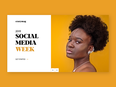 Concept Website For Social Media Week, 2019 creative design graphics illustration landing page ui ux web web design