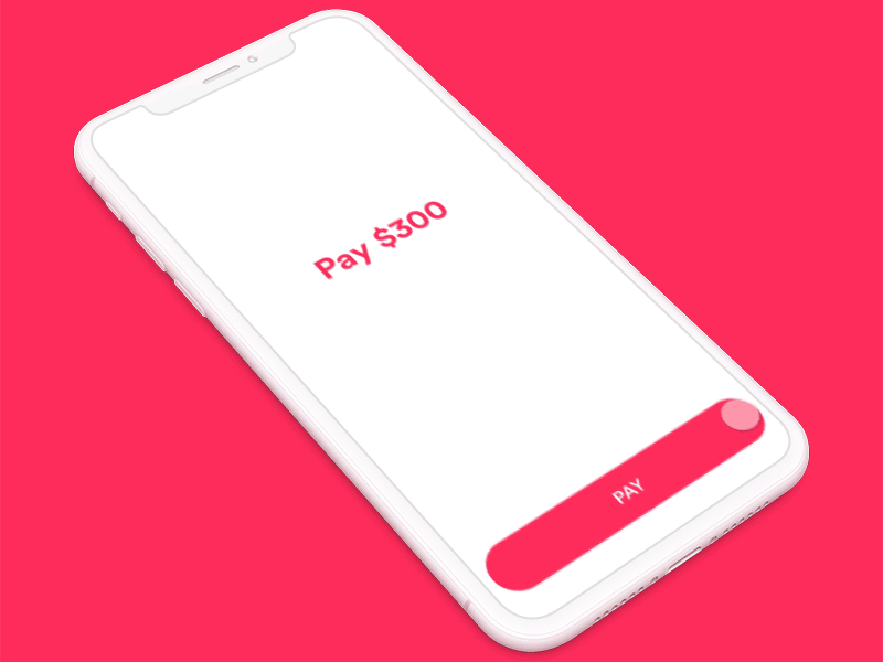 Payment Concept animation app clean concept invision iphone x payment