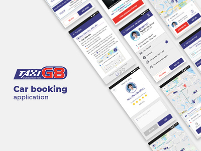 G8 Taxi app branding design icon illustration minimal ui ux