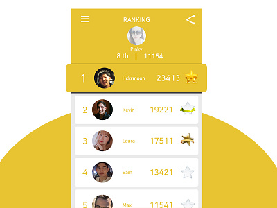 dailyui #019 Leaderboard dailyui 019 leaderboard